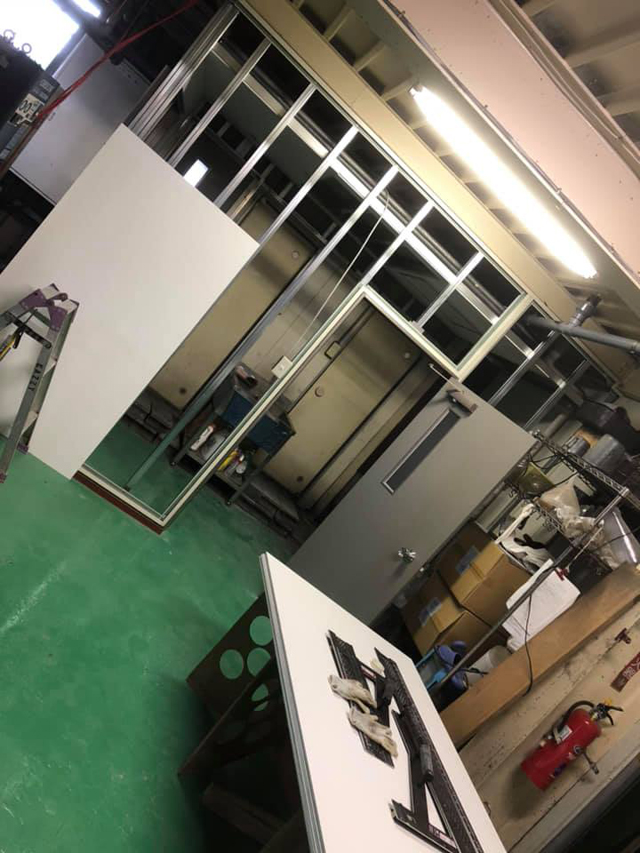 トイレの入り口前に一部屋作りました。|栃木県下都賀郡壬生町U様工場(2018.09.03)