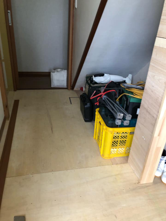 押入れを改装してトイレと洗面所を新設工事|栃木県日光市F様邸(2019.09.02)