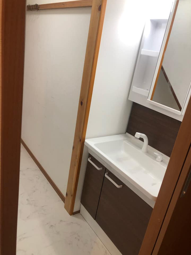 押入れを改装してトイレと洗面所を新設工事|栃木県日光市F様邸(2019.09.02)
