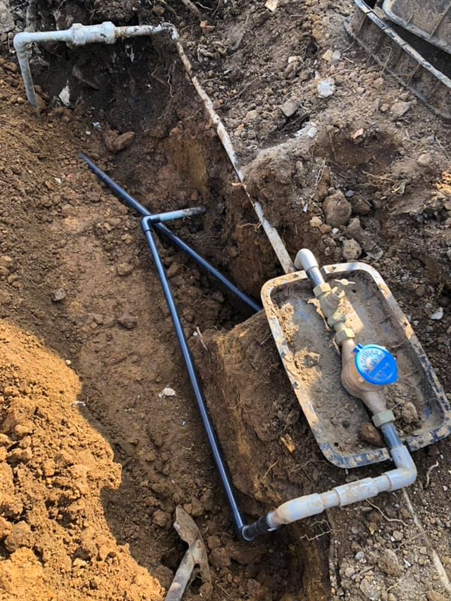 外部水栓設置工事|栃木県鹿沼市K様邸(2020.02.10)