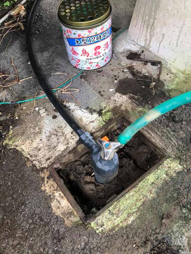 外部水栓設置工事|栃木県鹿沼市H様邸(2020.09.04)