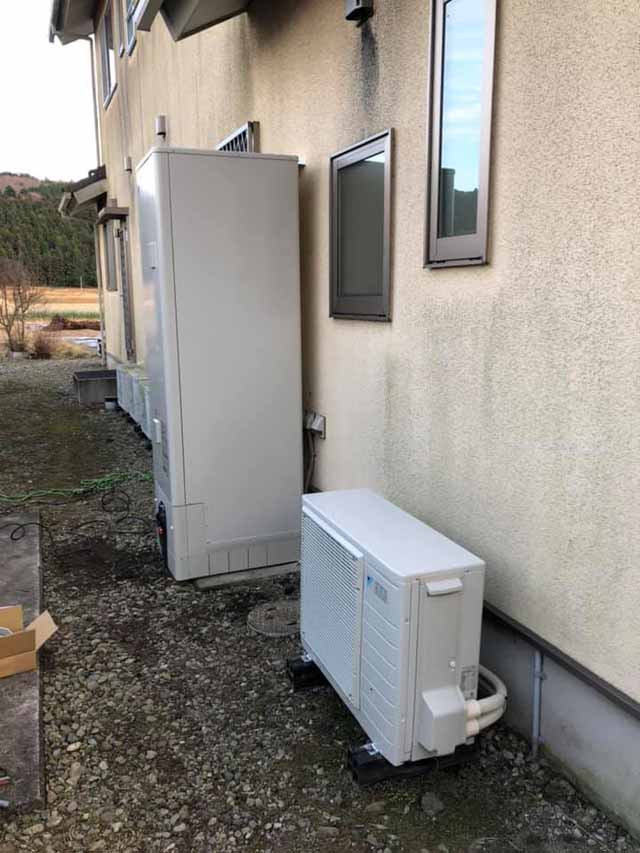 エコキュート交換工事|栃木県大田原市F様邸(2020.12.15)