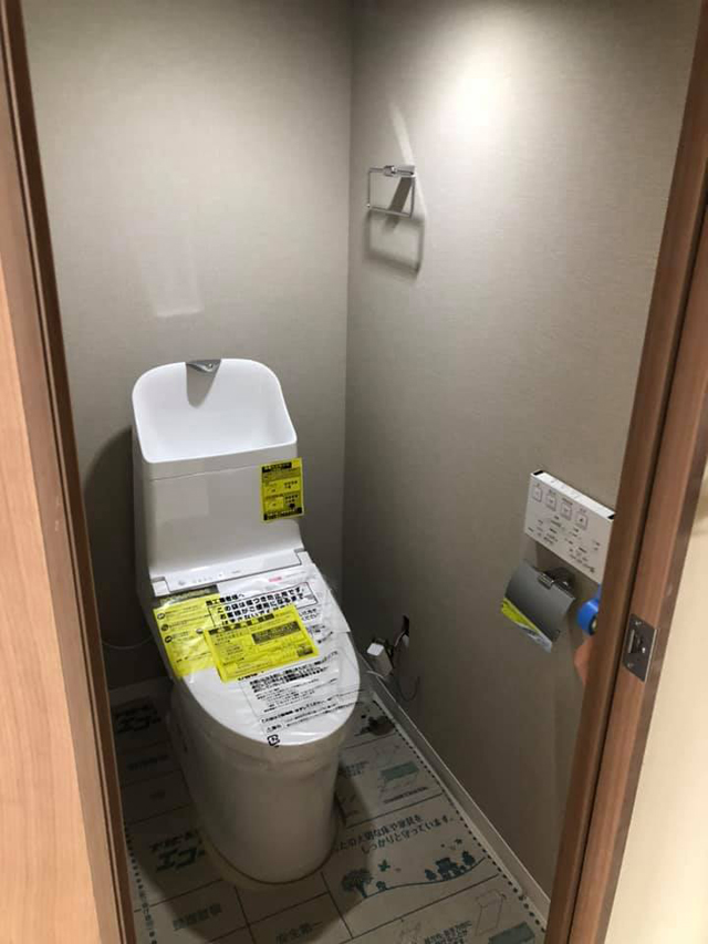 マンションのトイレ交換と給湯器交換工事|宇都宮市内マンション(2021.04.05)