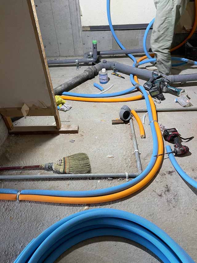 マンション配管の全面引き直し工事|宇都宮市内マンション(2021.10.04)