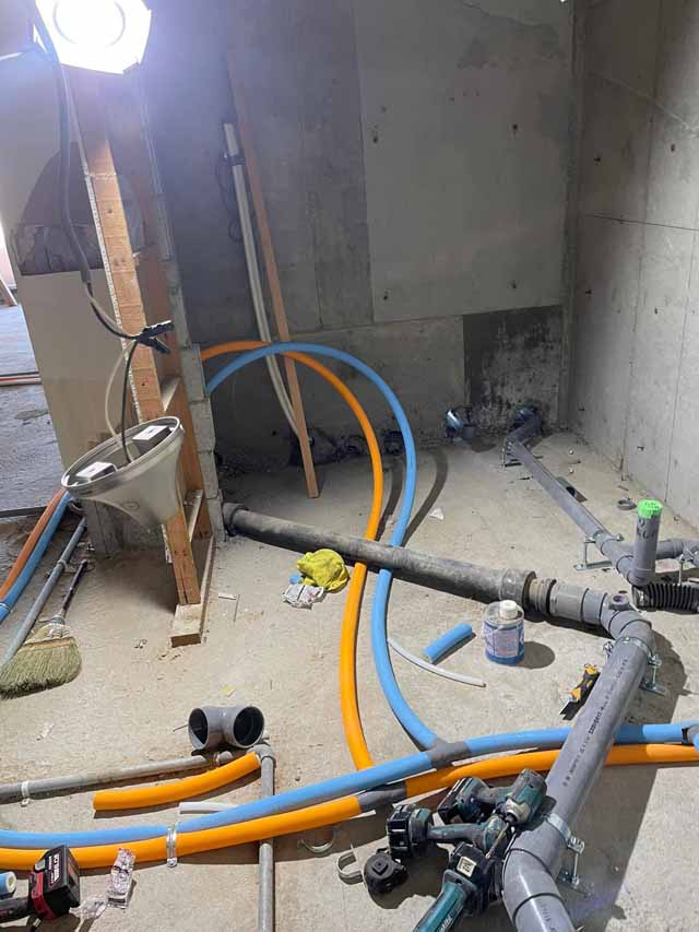 マンション配管の全面引き直し工事|宇都宮市内マンション(2021.10.04)