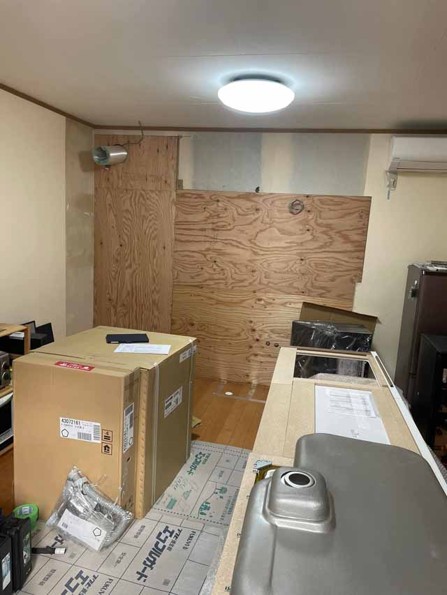 キッチン交換、キッチンのリフォーム工事|栃木県宇都宮市N様邸(2021.11.01)