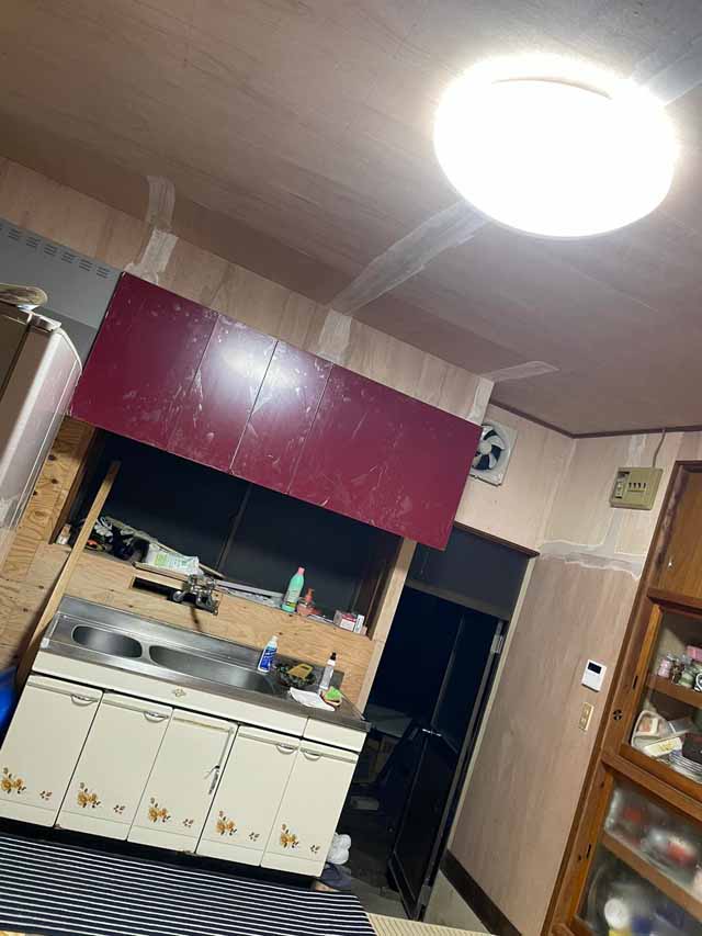 キッチン交換、キッチンのリフォーム工事|栃木県那珂川町O様邸(2021.12.02)