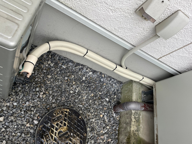 エコキュートの外部配管からの水漏れ修理工事|佐野市B様邸(2022.12.06)