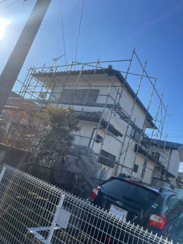 外壁塗装と雨樋交換工事｜下都賀郡壬生町J様邸(2022.12.12)