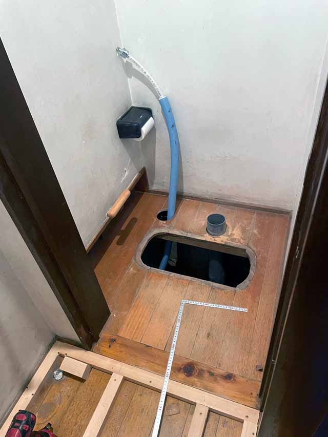 汲み取り式から、水洗トイレにリフォーム工事|那須塩原市G様邸(2022.12.26)
