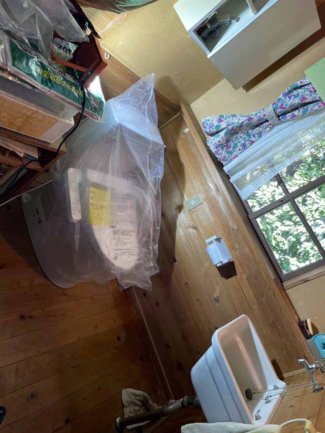 汲み取り式トイレから水洗トイレにリフォーム工事|茨城県笠間市I様邸(2023.01.17)