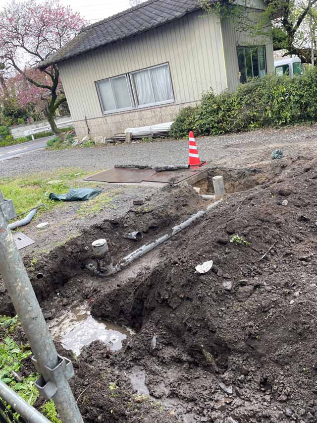 外部排水工事|宇都宮市S様邸(2023.04.06)