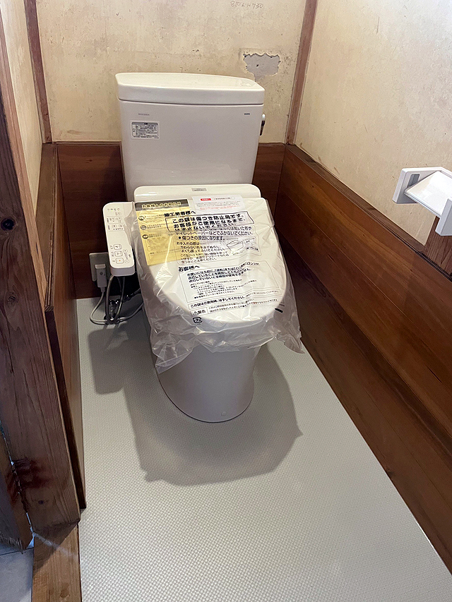 汲み取り式トイレから水洗式トイレにリフォーム工事｜佐野市M様邸(2024.04.23)