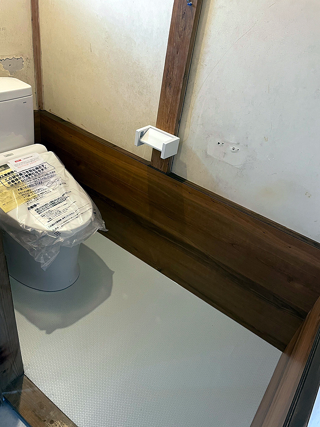 汲み取り式トイレから水洗式トイレにリフォーム工事｜佐野市M様邸(2024.04.23)