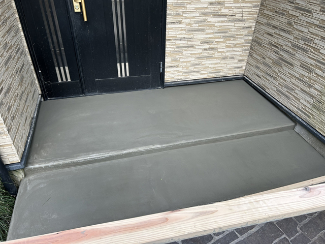 玄関土間コンクリート打ち工事｜栃木県宇都宮市D様邸(2025.06.20)