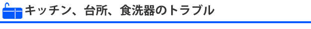 キッチン、台所、食洗器のトラブルのスピード解決・スピード修理・キッチンのリフォーム